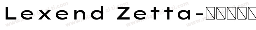 Lexend Zetta字体转换